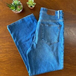EUC - Madewell Slim Wide Leg Crop Jeans